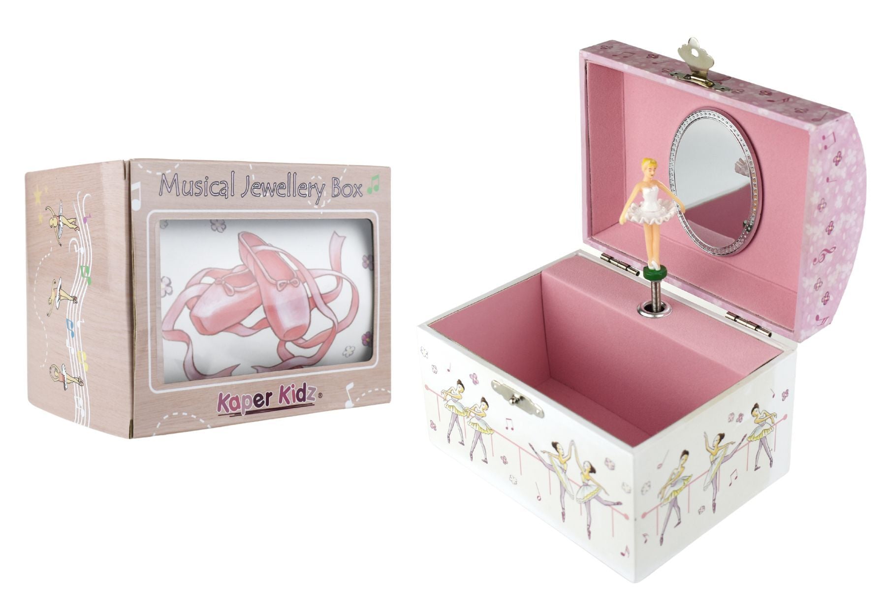 Ballerina Dome Music Jewellery Box - Kids Mega Mart