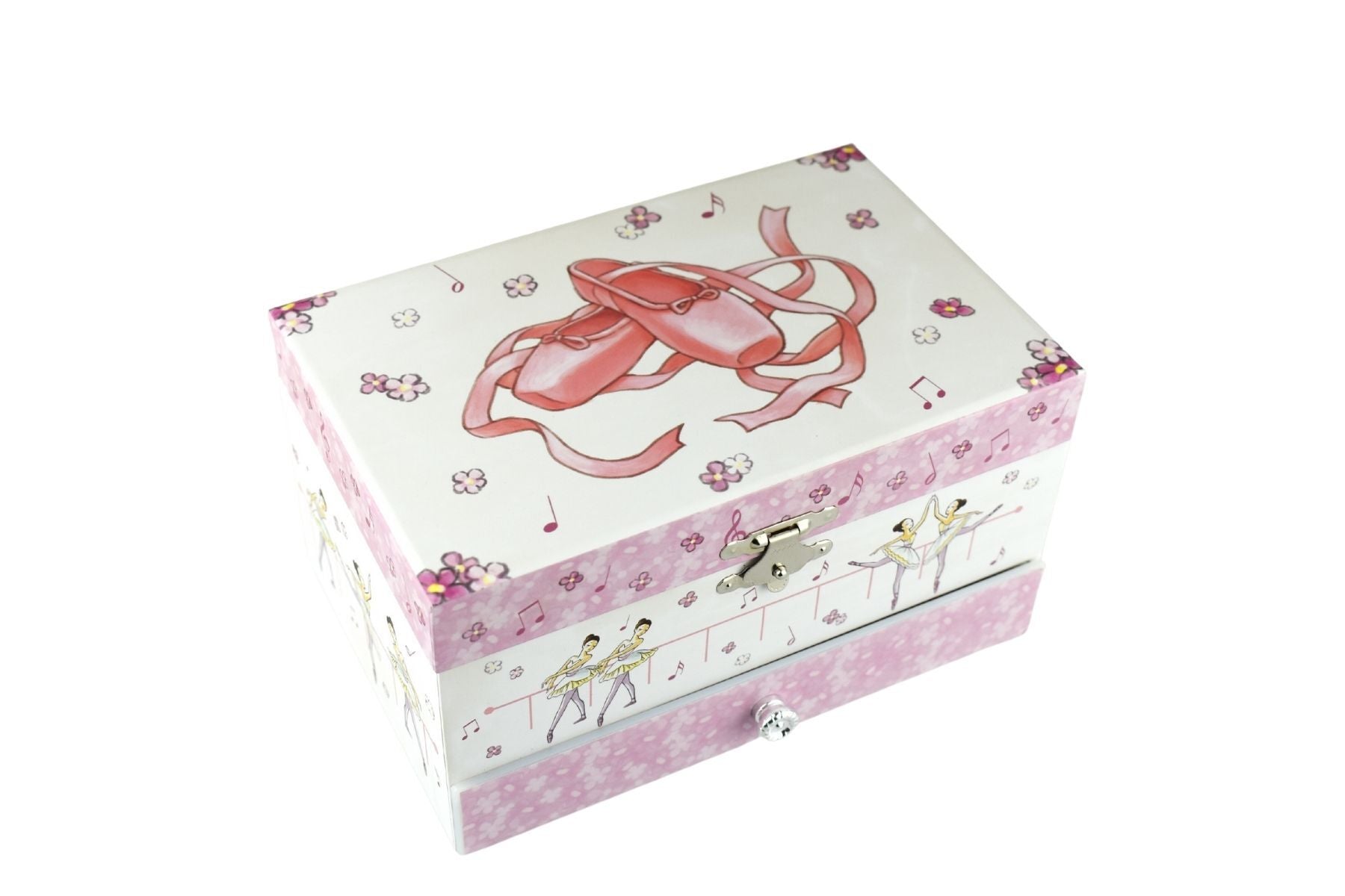 Top-Down View of Ballerina Heirloom Music Jewellery Box