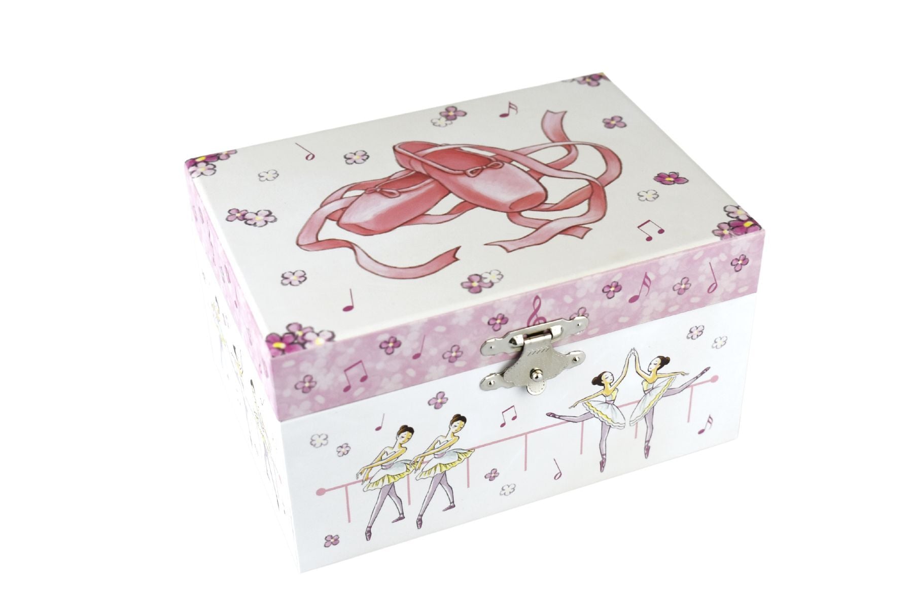 Top-Down View of Ballerina Keepsake Music Jewellery Box