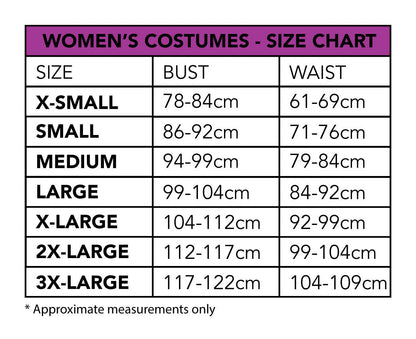 Measurements Barbie Cowgirl Deluxe Costume Adults