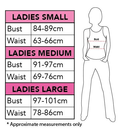 Barbie Workout Outfit - Electric Blue Lycra Measurements