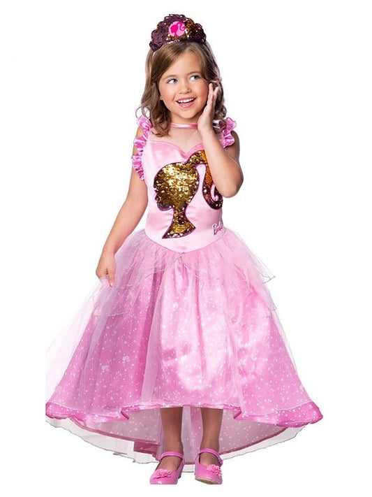 Barbie Princess Deluxe Costume by Mattel, perfect for girls imaginative dress-up play at home.