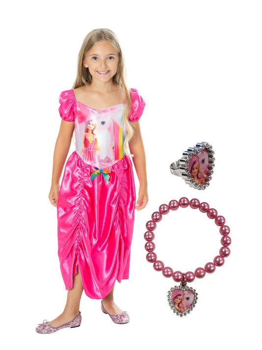 Barbie Princess Dress Up Set with Jewelry for imaginative play and dress-up fun.