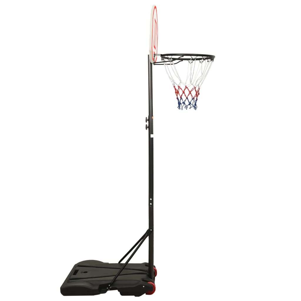 Basketball Stand White Adjustable Height 216-250 cm