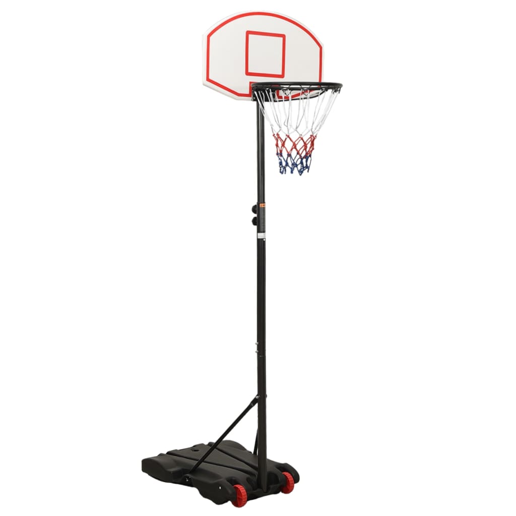Basketball Stand White Adjustable Height 216-250 cm