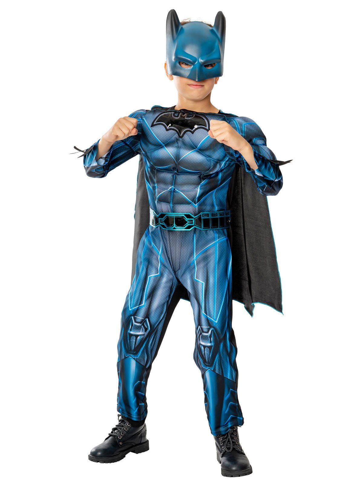 Batman Bat|Tech Deluxe Kids Costume for creative dress-up fun at home | Official DC Comics