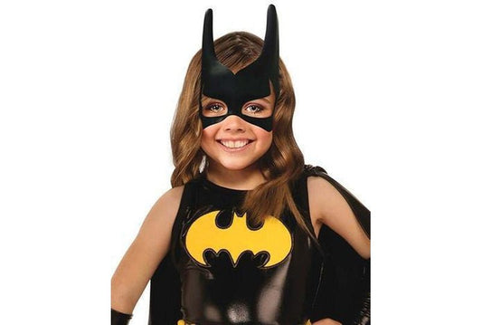 Kids Batgirl costume - deluxe DC Comics outfit for home dress-up play.