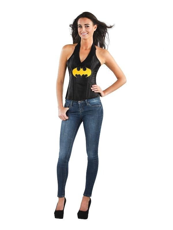 Batgirl Leather-Look Corset Adult