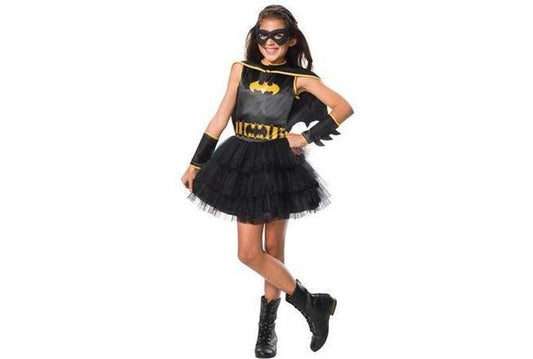 Batgirl Tutu Dress Costume Set for kids play | Official DC Comics superhero design.