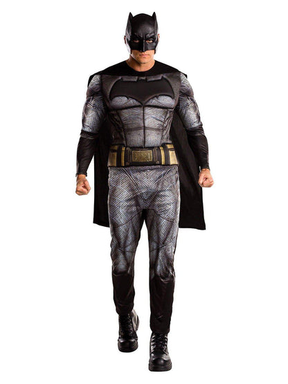 Batman Deluxe Adult Costume, DC Comics Licensed, perfect for kids dress-up adventures at home.