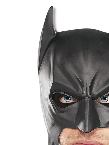 Batman full face mask, ideal for kids dress-up play, official DC Comics accessory.