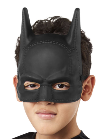 Kids Batman half mask, authentic DC Comics costume accessory for playtime at home.