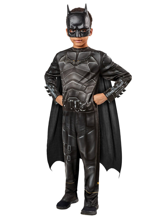 Kids official DC Comics Batman Classic Costume for imaginative play at home. Ages 3-10.