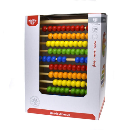 Beads Abacus Natural | Educational toy for children, aiding in math skills development at home.