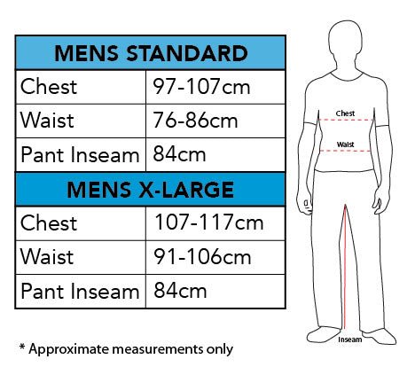 Adult Wiseman Outfit Measurements