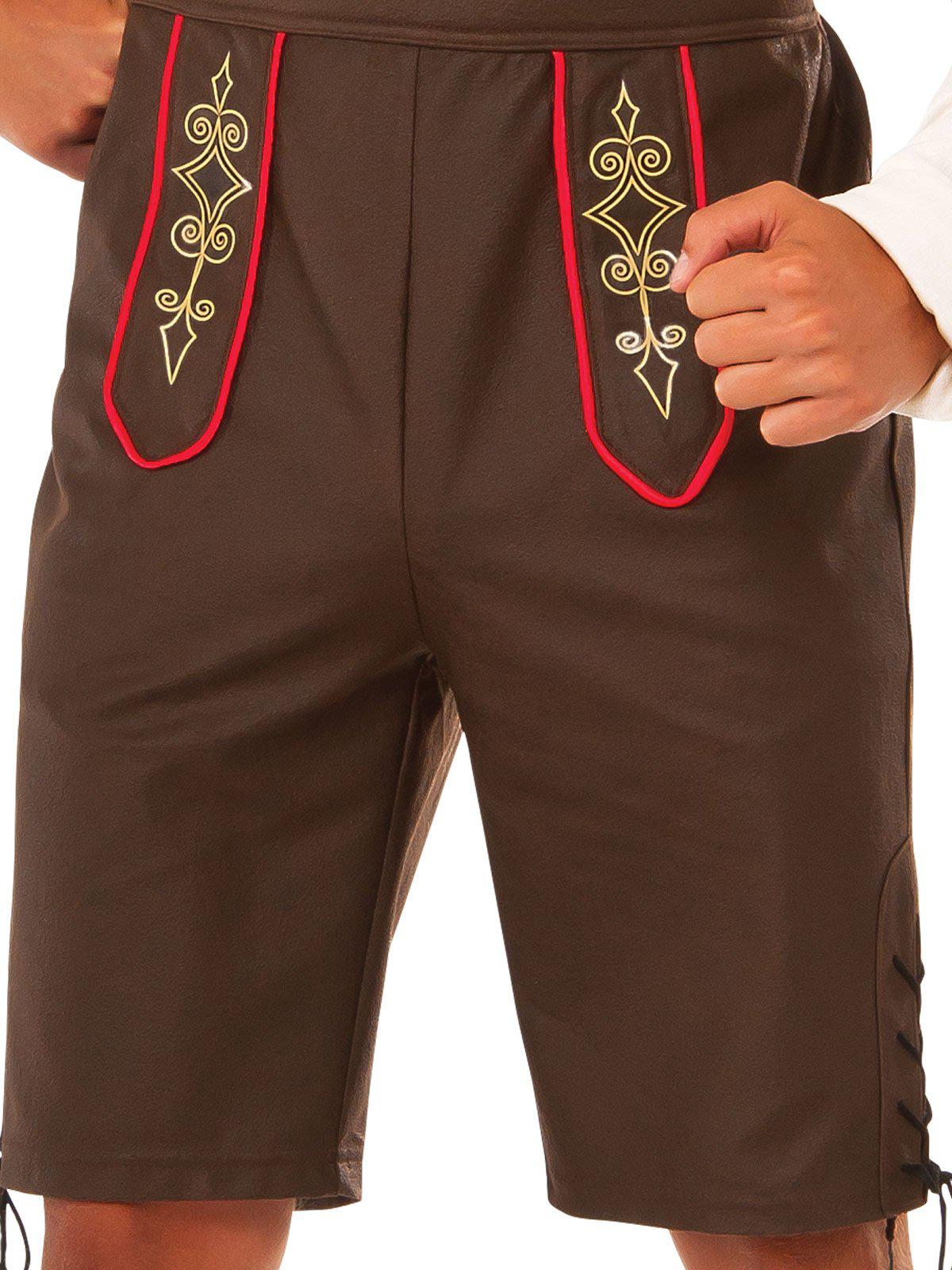 Adult German Oktoberfest Lederhosen costume for festive celebrations, authentic design.