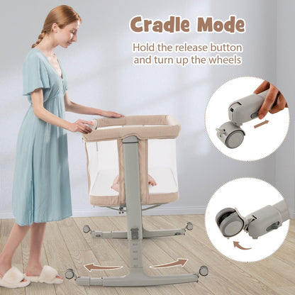 Compact Travel Bassinet in Beige