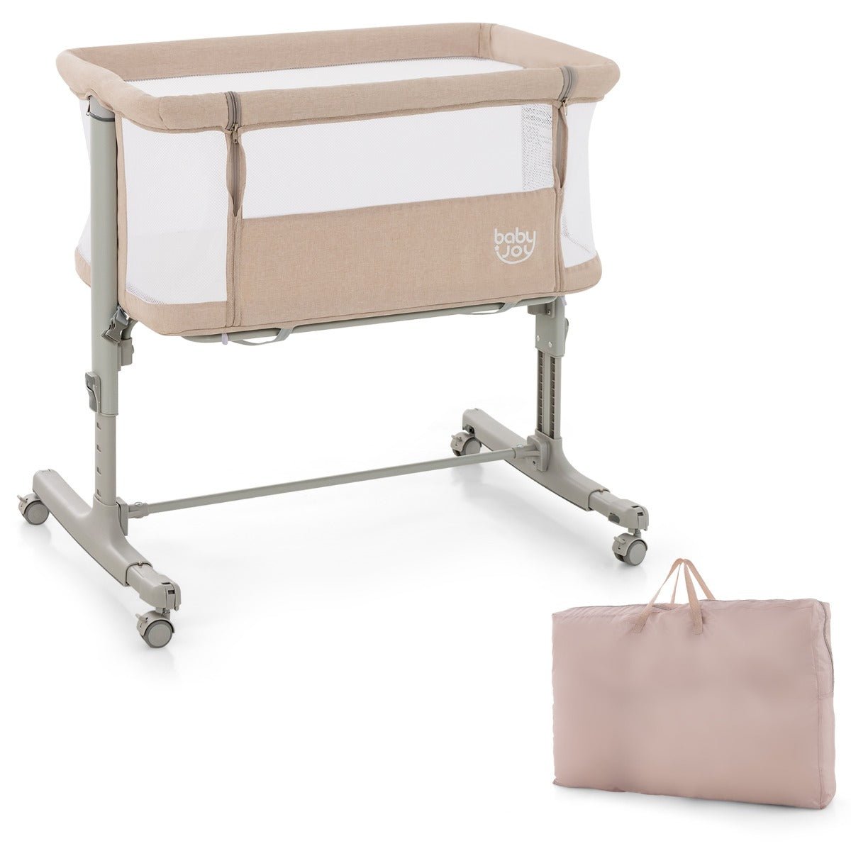 Portable Baby Cot in Beige