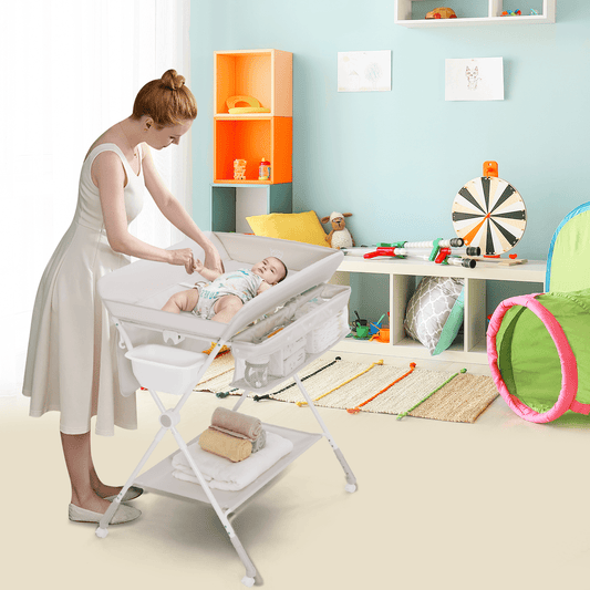 Folding Baby Changing Table - Portable, Ideal for Newborns