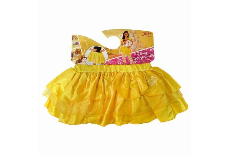 Disney Belle Princess Tutu Skirt in Gold, ideal for playtime and dress-up fun.