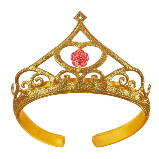 Disney Belle Beauty and the Beast gold tiara, perfect for kids dress-up playtime