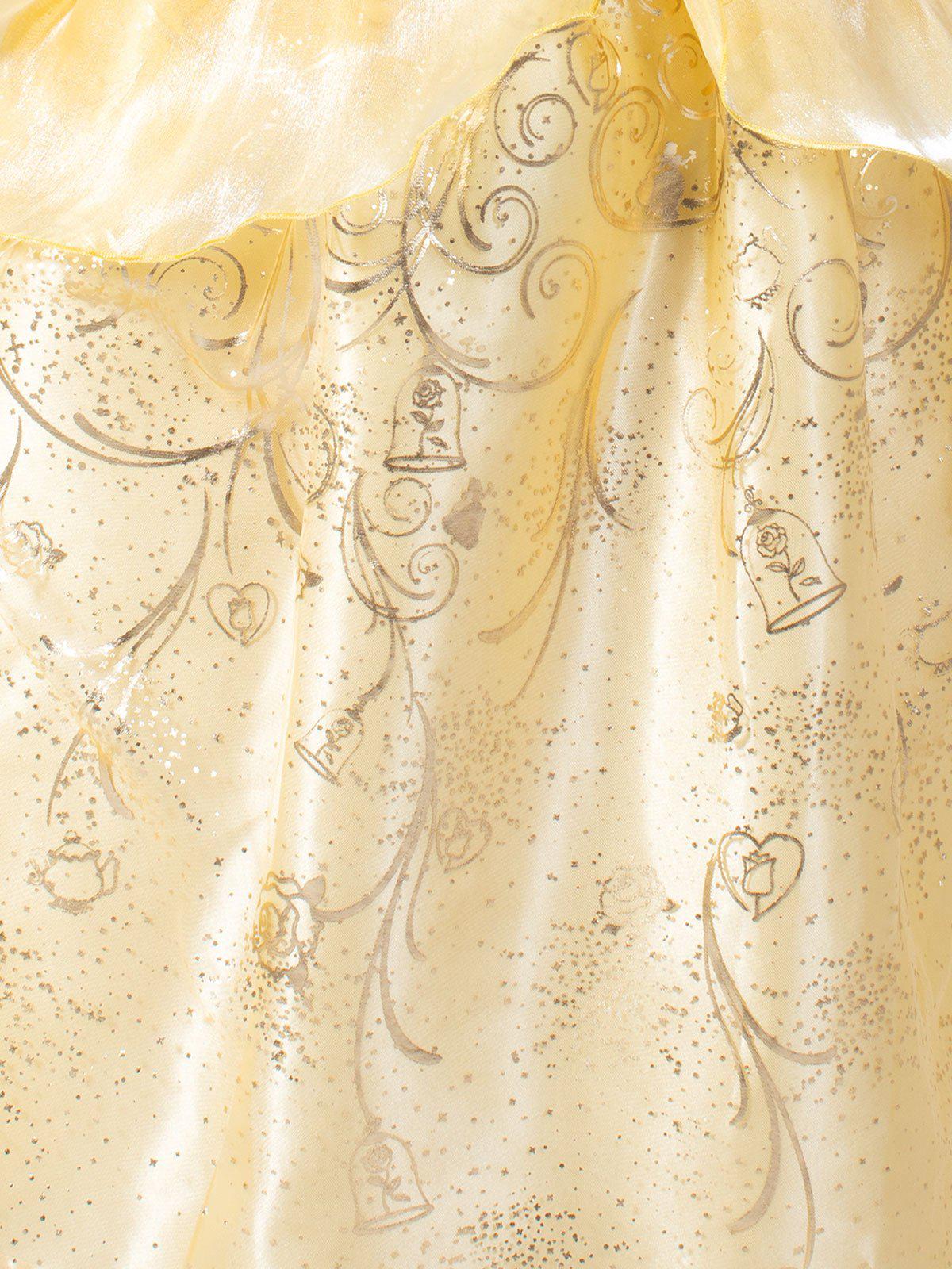 Disney Belle Princess Costume | Gold Velour and Organza Dress for enchanting dress-up play.