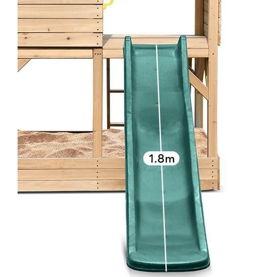 Bentley Cubby House with 1.8m Green Slide: Kids' Playtime Paradise