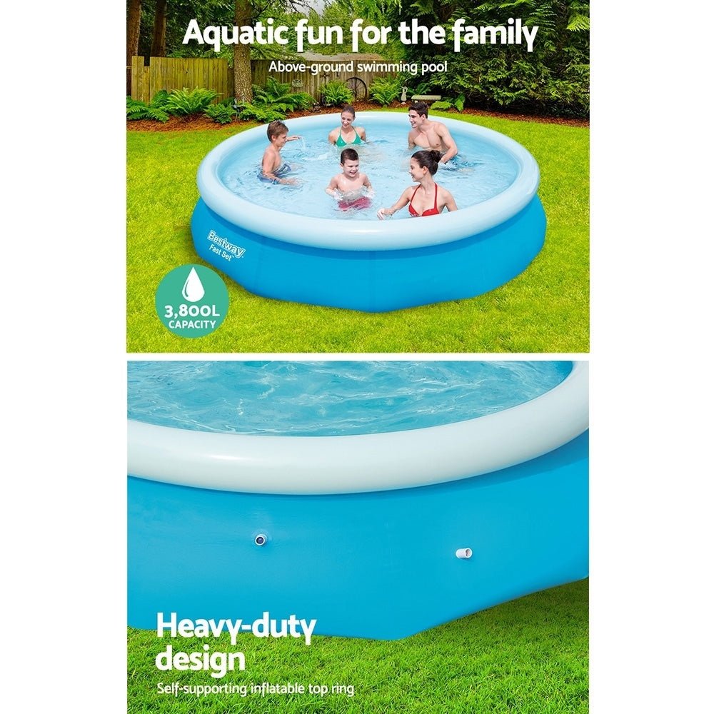 Bestway 10ft Inflatable Pool | Ideal for childrens backyard fun, quick and easy setup.