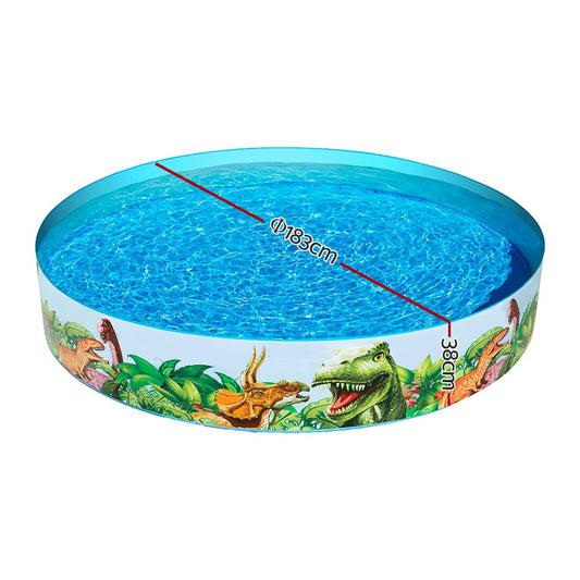 Bestway Dinosaurous Fill n Fun Pool | Colorful inflatable pool for kids backyard fun.