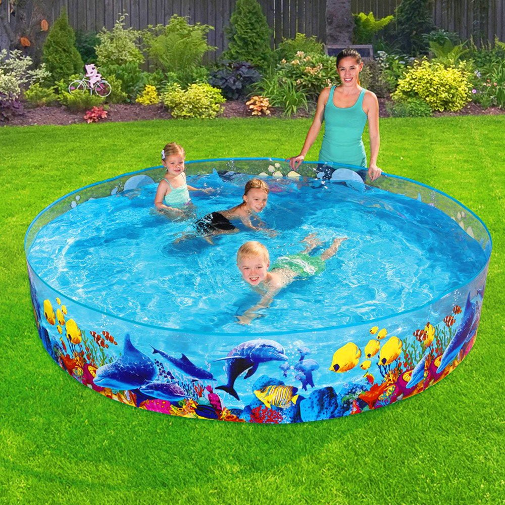 Bestway Fill N Fun Odyssey Pool | Kids inflatable pool for backyard water fun.