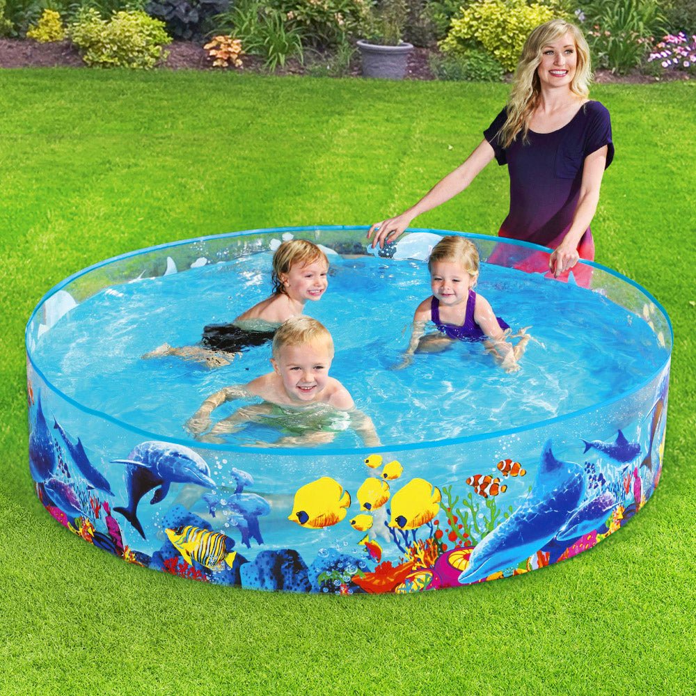 Bestway Fill-n-Fun Play Above Ground Swimming Pool - Perfect kid-sized backyard pool fun.