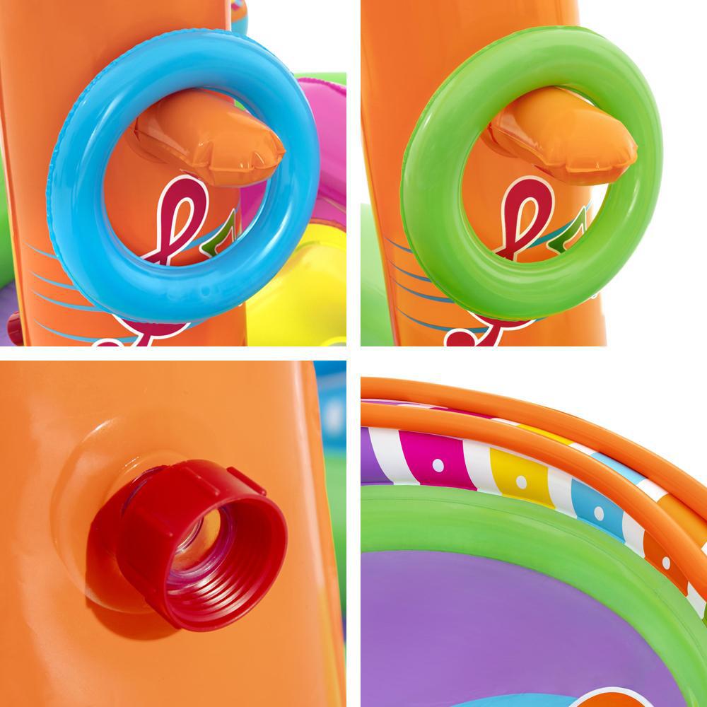 Inflatable Sing n Splash Play Pool, featuring interactive design for kids water play at home.