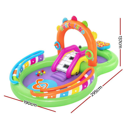 Inflatable Sing n Splash Play Pool by Bestway - Interactive water fun for kids at home.