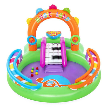 Inflatable Sing n Splash Play Pool by Bestway | Interactive kids water play area for home.