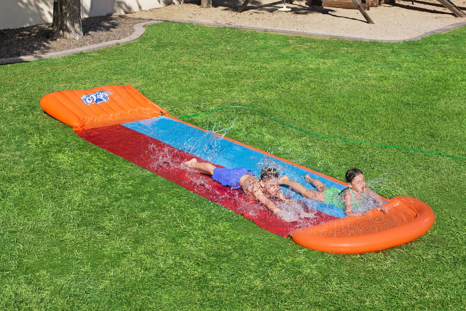 Bestway Kids H20GO Double Water Slide with Ramp - 18'/5.49m