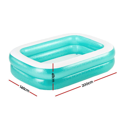 Inflatable Bestway Kids Pool 200x146x48cm | Durable, 450L capacity, perfect for at-home summer fun.