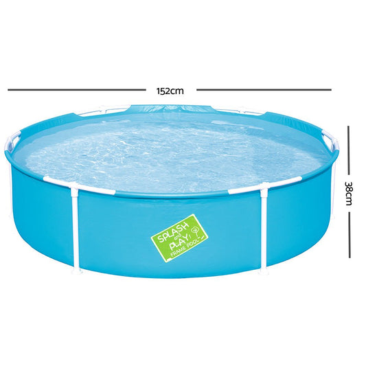 Colorful, durable Bestway round kids swimming pool, perfect for at-home summer fun.