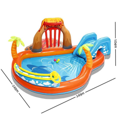 Bestway Lava Lagoon Pool with slide Measurements