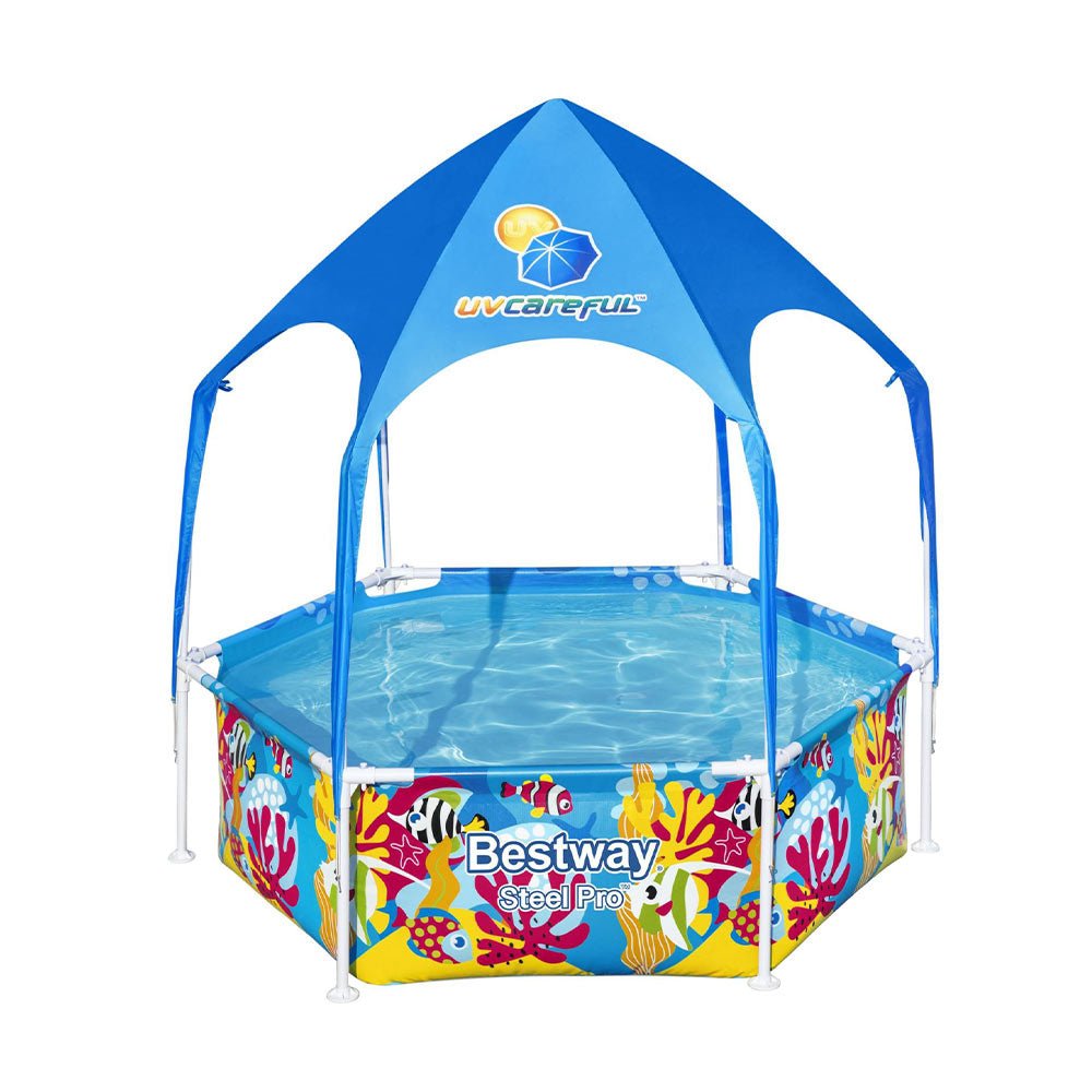 Above-Ground Pool with Dome Canopy Shop Now at Kids Mega Mart