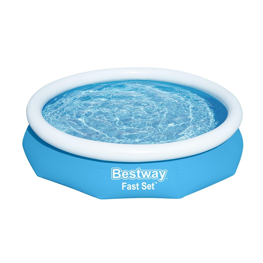 Inflatable pool with filter pump, perfect for kids outdoor play and summer relaxation.