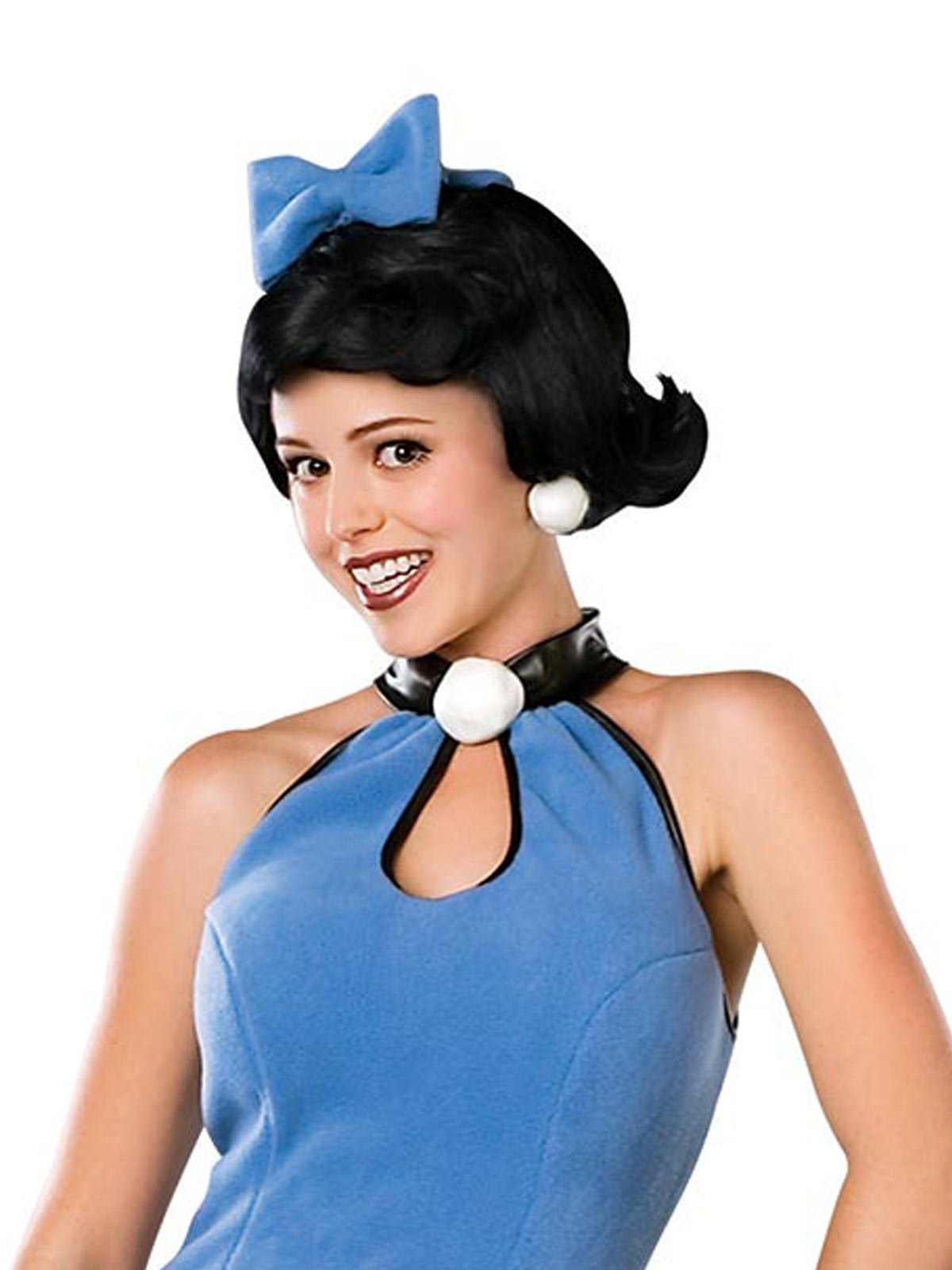 Betty Rubble Adult Costume with Wig | Official Flintstones Dress for home dress-up fun.