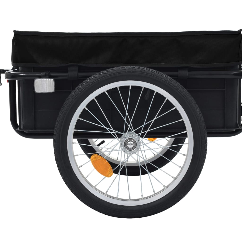 vidaXL Bike Cargo Trailer/Hand Wagon 155x61x83 cm Steel Black