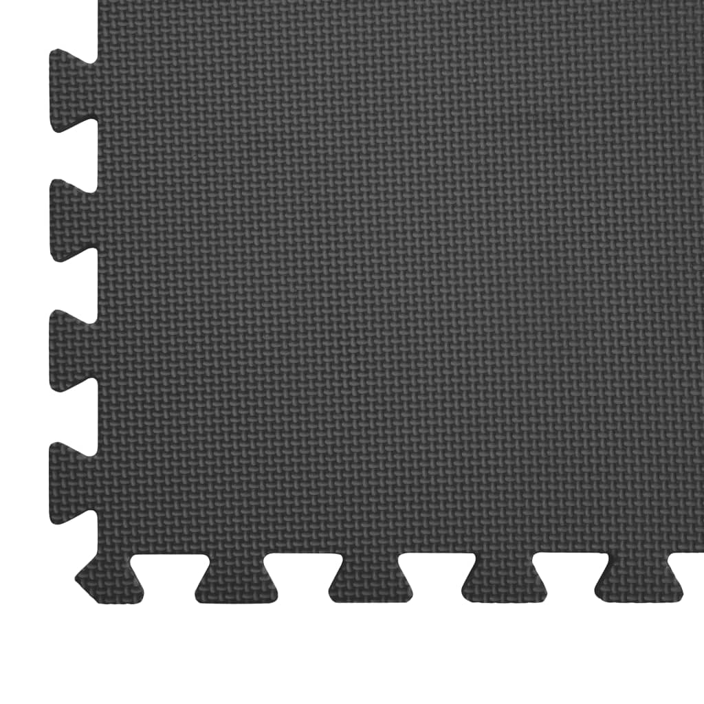 Black EVA Foam Floor Mat Set for Multipurpose Use 6 piece - Kids Mega Mart