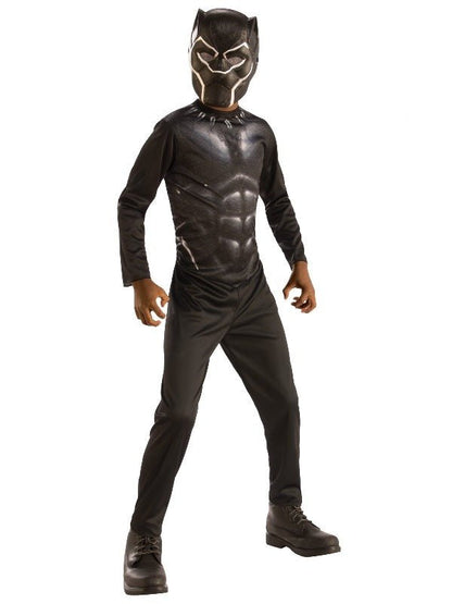 Black Panther kids costume by Marvel - full superhero outfit for imaginative play at home.