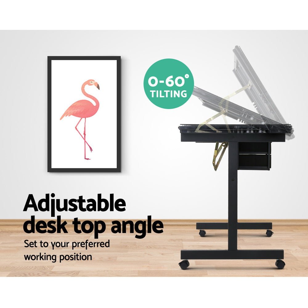 Mobile Art Desk with Four Castors