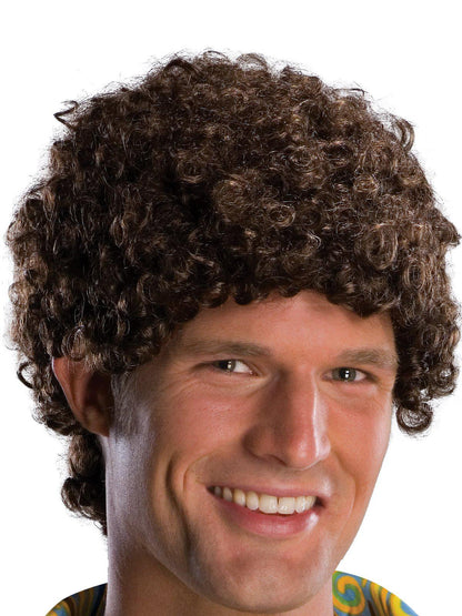 Adult Black Afro Wig ideal for costume parties, unique accessory for kids dress-up at home.