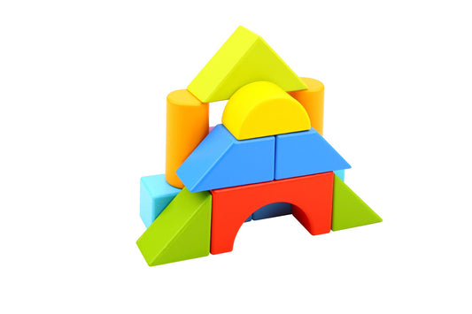 Engaging block building logic game for kids, promoting critical thinking and creativity at home.