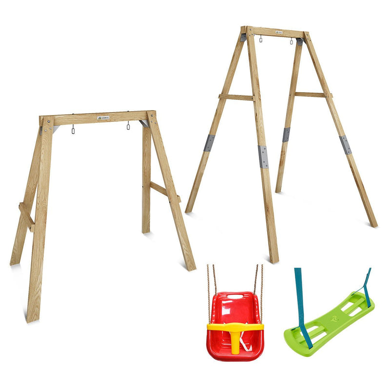 Shop Bloom Growable Swing Set - Red with Baby & 3-in-1 Seat