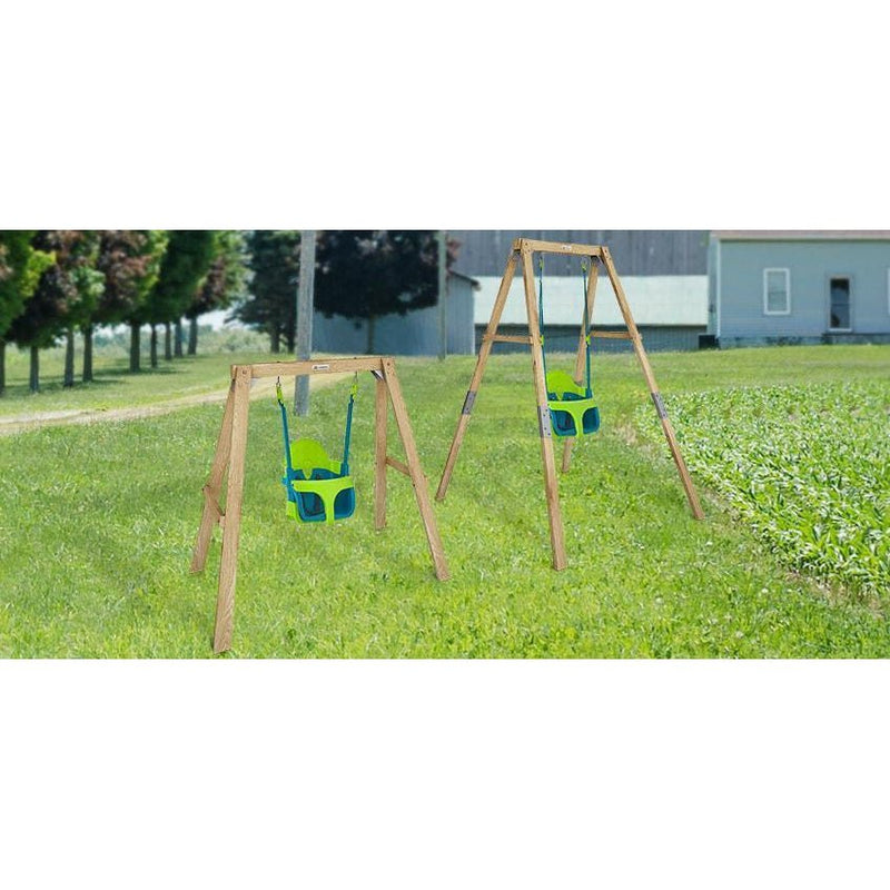 Outdoor Play Equipment Australia Bloom Growable Toddler Swing Set with Quadpod Baby Swing Seat