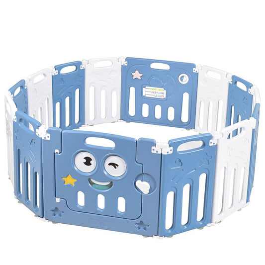 Baby Playpen with Safety Lock & Educational Toys